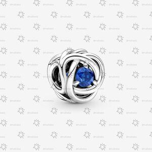 Pandora September Blue Eternity Circle Charm